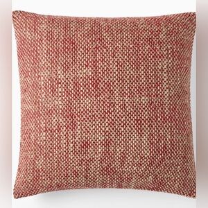 West Elm Two Tone Chunky Linen Pillow Cover 20”by 20” New With Tags